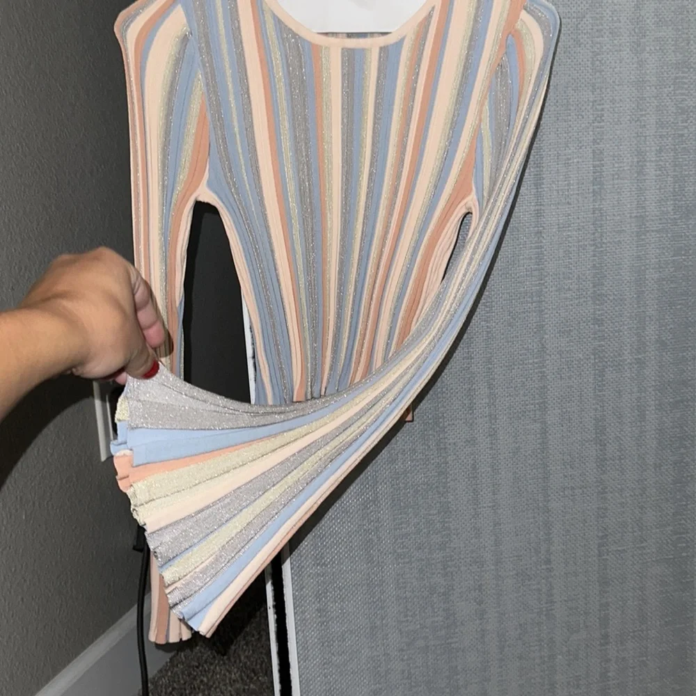 RONNY KOBO Long sleeve crop top - Picture 3 of 4